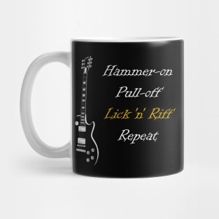 Guitar Player Lick 'n' Riff Repeat Mug